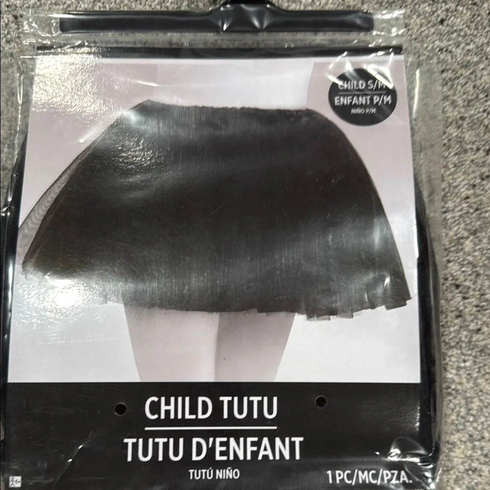 Black Child Tutu and gray hair spray